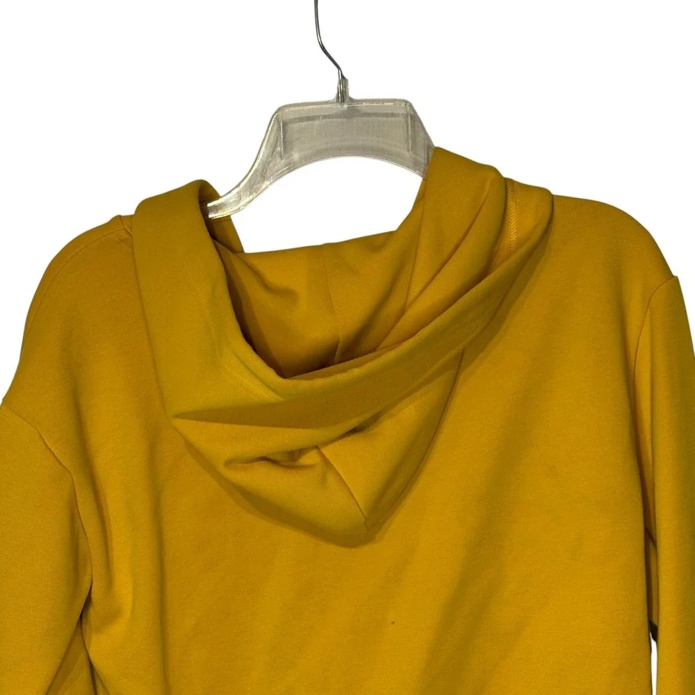 Polo Ralph Lauren Women Jacket Vintage 90's Full Zip Fleece Hoodie Yellow Medium